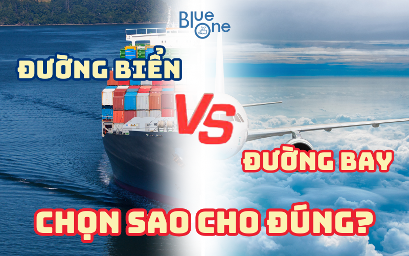 So sánh vận chuyển Hàn – Việt bằng đường biển và đường hàng không